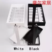 新款 雨伞架家用雨伞架酒店大堂创意雨伞桶家用伞架办公时尚 黑色(带12格子)