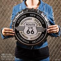 创新墙面啤酒瓶盖铁皮画酒吧奶茶店墙壁装饰品壁挂挂件个时尚潮流 姜黄色