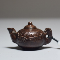 半个许仙手把件实木文玩龙龟葫芦貔貅如意手玩件小摆件工艺品 金钱貔貅