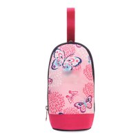 半个许仙可爱卡通印花婴儿奶瓶保温袋套奶瓶保温包袋儿童水杯保温包奶瓶袋保护套家居收纳包 粉色蝴蝶