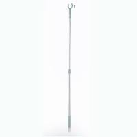 简约伸缩撑衣杆晒衣竿铝合取衣服衣叉杆挑衣杆衣撑家用晾衣杆丫叉 蓝色