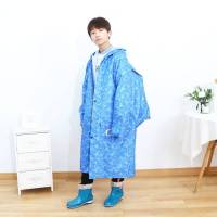 防暴雨中大童雨衣遮脸双帽檐中学生雨披书包位加厚长款儿童初中生