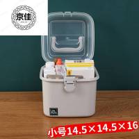 大号药箱家用多层大容量箱应急箱药品医护收纳盒家庭装小型医 巨无霸款蓝底白盖(39.3*22*28CM)