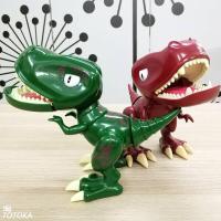 大号恐龙模型阿贡龙玩具 Q版关节可动公仔搪胶玩偶公仔摆件 汽车车内桌面摆设装饰 红色+绿恐龙阿贡