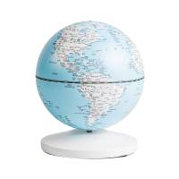 客厅摆件 触控地球仪灯旋转音乐盒天空之城八音盒创意家居摆件 蓝色(音乐：欢乐颂)