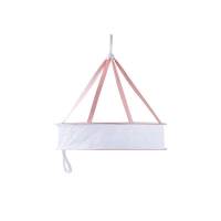 家居衣服洗晒晾衣网毛衣晒衣篮家用晒衣网平铺网兜晾衣篮晾晒网 藕粉大号双层