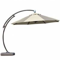 晴雨两用 户外大型庭院伞遮阳伞花园庭院中柱伞单边沙滩休闲伞大型罗马伞 圆形3.5M