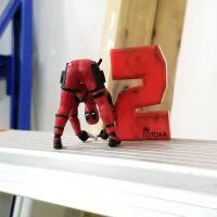 死侍模型人偶蜘蛛之侠玩具 电脑机箱汽车摆件压泡面神器压杯面 复仇4车饰车载公仔美国之队长 死侍仔2(全5款)