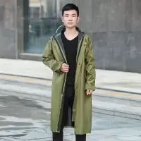 生活实用斜纹帆布雨衣巡逻保安劳保雨衣加厚大帽檐牛津布男女雨披定制LOGO