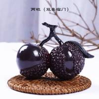 经典大气 抖音同款荔枝茶宠变色大吉大利精品摆件创意水果树脂茶玩配件 荔枝茶宠(双)