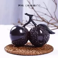 经典大气 抖音同款荔枝茶宠变色大吉大利精品摆件创意水果树脂茶玩配件 荔枝茶宠(双)