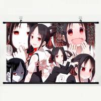 辉夜大小姐想让我告白 四宫辉夜/藤原千花动漫卷轴挂画布画海报 A款 油画布60x90CM(厘米)