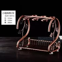 红酒架摆件现代简约创意葡萄酒架欧式家用杯架酒瓶架酒柜展示架子 城堡拆装酒架(放12瓶酒)