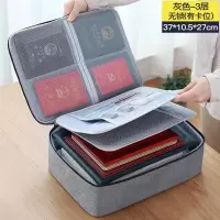 收纳包盒家用家庭多层大容量多功能箱证书文件护照卡包整理袋