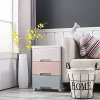 宽缝隙柜夹缝收纳柜塑料抽屉式收纳柜子加厚窄置物架 37cm马卡龙(六层)