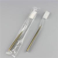 宾馆酒店会所家用情侣家居待客一次性软毛牙刷牙具洗漱用品 白袋包装单支红茶100支