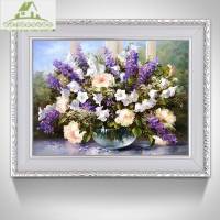 抖音视频同款餐厅装饰画 卧室书房现代简约沙发背景墙玄关有框壁画 3010 70*50银框GFY水晶