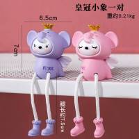 吊脚娃娃摆件工艺品客厅室内房间创意可爱家居电视柜装饰品小摆设 吃货仓鼠一对