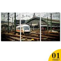 复古黑白城市风景装饰画客厅酒吧挂画沙发背景工业风现代简约墙壁 HX007-01 70*100(CM单张尺寸)拼套一套价格