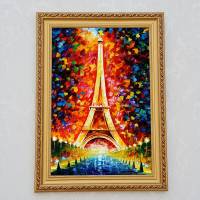 实木欧式片片拼图框寸大相框挂墙十字绣画框定做油画框外框 411金 36寸【61*91.4】厘米