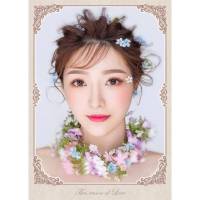 新娘化妆造型宣传画美妆装饰画盘发图片眼妆美彩妆墙壁挂贴画 01编号(01) 50x70cm(大小适中)28吋15mm厚板