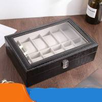手表收纳盒 家居多格PU皮带天窗手表饰放置盒商家展示箱男友礼