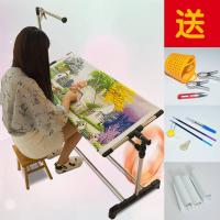 十字绣架可调伸缩大号绣架不锈钢十字绣架子钻石绣工具绣绷
