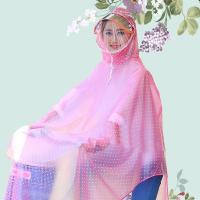 单车初中学生防水大童生男女雨具雨衣骑行透明自行车单人