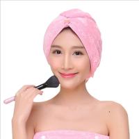 干发帽吸水速干加厚干头发帽子神器可爱擦干发巾包头毛巾 粉色2个