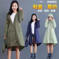 赐福雨衣女成人外套徒步学生男士透明单人雨衣长款全身电瓶车雨披儿童