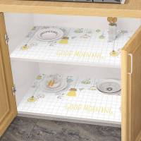 橱柜抽屉防潮垫纸自粘厨房防油防水铝箔贴纸衣柜鞋柜防尘翻新墙贴 星星派对自由裁剪 宽60厘米x长5米送刮板