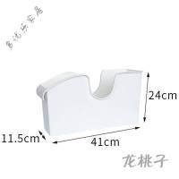 放心购 日式可叠加厨房收纳架厨卫滑轮收纳箱刀具锅盖调料置物架 白色