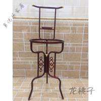 放心购 脸盆架三角卫生间浴室老式落地洗脸盆架子单位用铁艺毛巾架子盆架 古韵风仿木