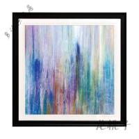 放心购 时尚几何抽象现代装饰画单幅客厅装饰画多色喷绘油画室内装饰挂画 AS19905 86X86CM