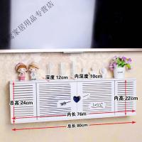 2020新款电视机顶盒置物架免打孔客厅无线wifi路由器收纳盒墙壁挂遮挡柜 乳白色204爱心款