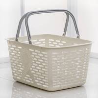 2020新款购物篮超市便利店手提篮水果篮子批发野餐篮菜篮子手提洗澡篮塑料