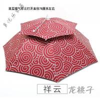 放心购 雨伞帽头戴伞大号防晒户外头顶帽伞遮阳防雨1雨伞垂钓伞帽 双层瑞气祥云