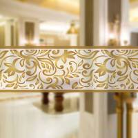 玻璃贴纸、防撞条办公室玻璃隔断防撞条推拉贴咖啡厅玻璃贴纸家用移玻璃腰线贴 磨砂贴YX01