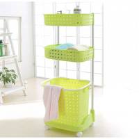 脏衣篮塑料组合式洗衣篮浴室衣服玩具收纳筐 滑轮脏衣桶