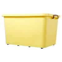 整理箱 塑料有盖家用长方形装被子衣服玩具收纳箱特大号箱子储物箱 粉红色 三件套(280+280+280)