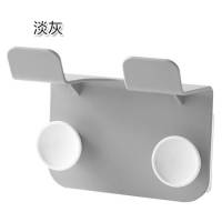 免打孔吹风机架 卫生间风筒置物架家用浴室壁挂电吹风机架子 淡灰