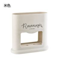 家用伞支架 雨伞架雨伞沥水收纳架可拆硅藻泥放伞架雨伞桶 米色