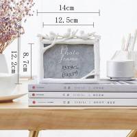 相框 5寸6寸7寸8寸加创意婚纱照树脂摆台欧式小现代简约 鸟8寸白色横款