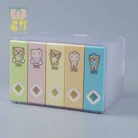 光盘收纳创意大容量CD收纳盒DVD架光盘碟片塑料收纳箱120片收纳盒 可爱小熊套装收纳120片光盘