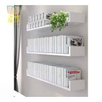 定做挂在墙上的架子卧室在打孔的书架隔板免宿舍架子墙上置物壁挂式固定免钉书柜钉订单价为一个定制 120长*25深*15高