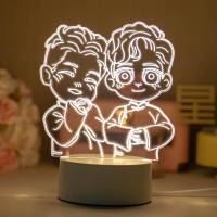 秦霄贤周九良孟鹤堂周边桌面摆件定制应援夜灯孟鹤堂 周九良&孟鹤堂七彩