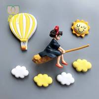 冰箱贴磁贴小魔女小女巫立体冰箱贴磁贴卡通动漫吸铁石一套装组合磁性贴 飞行组合5