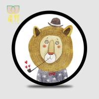 创意刺绣框架十字绣装裱框白色圆形相框挂墙丝巾外框幼儿园画框小 十字绣框 黑色(不含画芯) 20寸(可放直径50.8厘米)