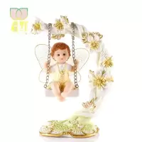 创意荡秋千可爱天使电视柜酒柜家居饰品玄关摆件结婚礼品生日 全套十个