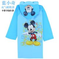 儿童雨衣加厚带书包位抖音卡通雨披男女童小孩幼儿园时尚学生雨衣